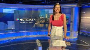 Newsroom image of WXTV's "Solo a las Once" anchor Yisel Tejeda