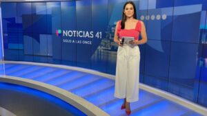 Newsroom image of WXTV's "Solo a las Once" anchor Yisel Tejeda